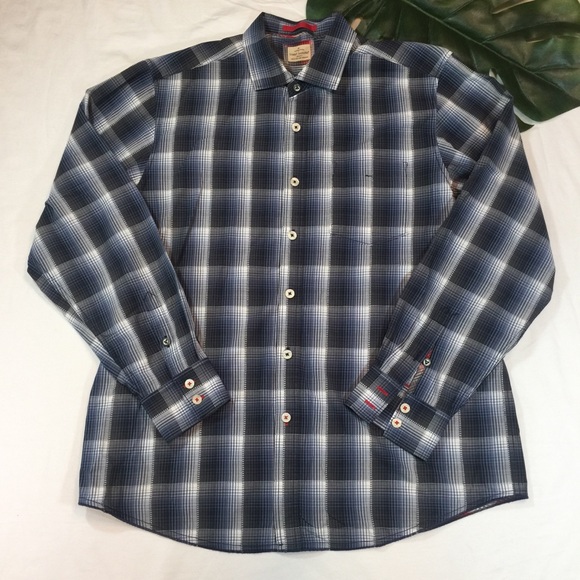 TOMMY BAHAMA | plaid button up shirt - Picture 1 of 10